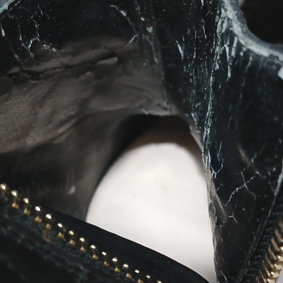 Vince Camuto Engenia Black Leather Ankle Boots High Heeled Platform Booties sz 6 - Picture 14 of 15